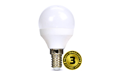 Solight WZ417-1 LED žárovka, miniglobe, 6W, E14, 4000K, 510lm, bílé provedení