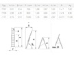 ALVE žebřík EUROSTYL dvoudílný univerzální s úpravou na schody 7707 2x7