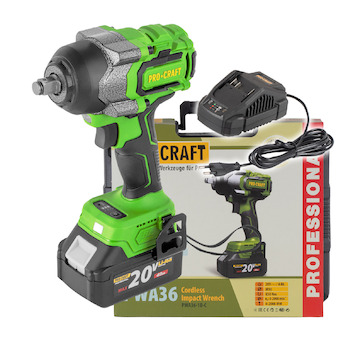 Aku rázový utahovák Procraft PWA36 1B | PWA36-1B-C