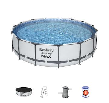 Bazén Bestway Steel Pro MAX, 56488, filtr, pumpa, žebřík, prostěradlo, 4,57x1,07 m 8050077