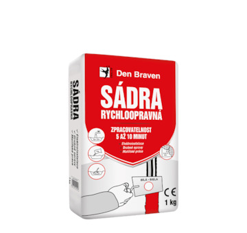 DEBBEX by Den Braven 00417GY Sádra rychloopravná 20 kg pytel bílá