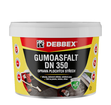 DEBBEX by Den Braven 110082BIP GUMOASFALT DN 350 (na vodní bázi) 10 kg kbelík černá