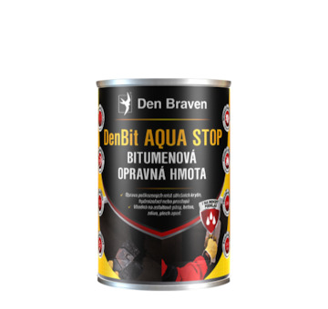 DEBBEX by Den Braven 11019BI DenBit AQUA STOP - Bitumenová opravná hmota 1 kg plechovka černá