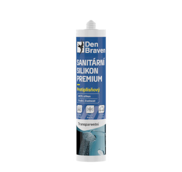 DEBBEX by Den Braven 30211PM Sanitární silikon PREMIUM 280 ml kartuše transparentní