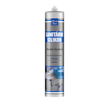 DEBBEX by Den Braven 30213SL Sanitární silikon Silver Line 280 ml kartuše šedá