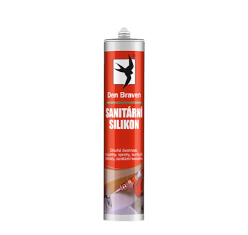 DEBBEX by Den Braven 30218RL Sanitární silikon 280 ml kartuše šedá světlá - manhattan