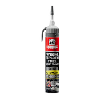 DEBBEX by Den Braven 32015A Vysokoteplotní tmel Gasket Sealant černý AUTOMATIC 200 ml kartuše AUTOMATIC černá