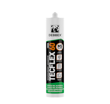 DEBBEX by Den Braven 32402BD Lepidlo na autoskla TECFLEX 60 290 ml kartuše černá
