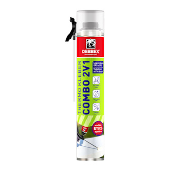 DEBBEX by Den Braven 40221THDBX THERMO KLEBER COMBO 2v1 750 ml pistolová dóza žlutá