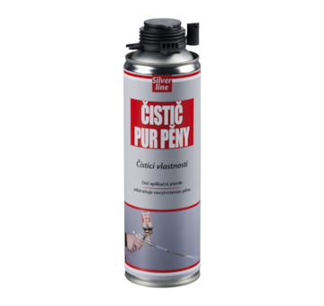 DEBBEX by Den Braven 40410SL Čistič PUR pěny Silver Line 500 ml pistolová dóza transparentní