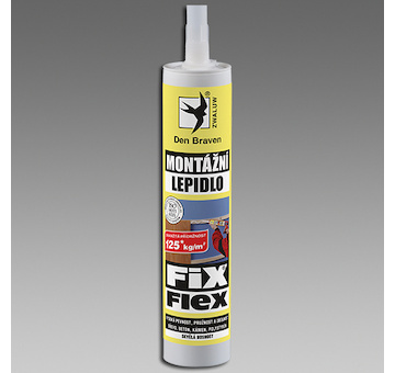 DEBBEX by Den Braven 50408FF Montážní lepidlo FIX FLEX 280 ml kartuše šedá