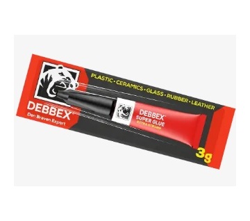 DEBBEX by Den Braven 50700RL Sekundové lepidlo SUPER GLUE 3 g tubička transparentní