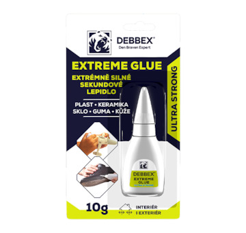 DEBBEX by Den Braven 50702RL Extrémně silné sekundové lepidlo EXTREME GLUE 20 g dóza transparentní