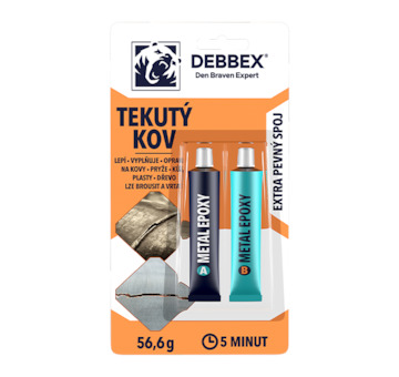 DEBBEX by Den Braven 50731DBX Tekutý kov 56,6 g blistr světle černá
