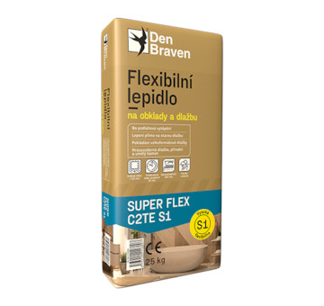 DEBBEX by Den Braven 57103QS1 Flexibilní lepidlo na obklady a dlažbu SUPER FLEX C2TE S1 25 kg pytel šedá