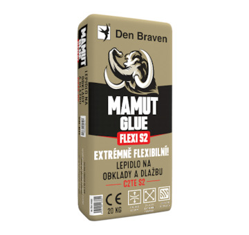 DEBBEX by Den Braven 57103QS2 Extrémně flexibilní lepidlo na obklady a dlažbu MAMUT GLUE FLEXI S2 20 kg pytel šedá