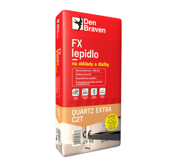 DEBBEX by Den Braven 57104Q FX lepidlo na obklady a dlažbu QUARTZ EXTRA C2T 25 kg pytel šedá