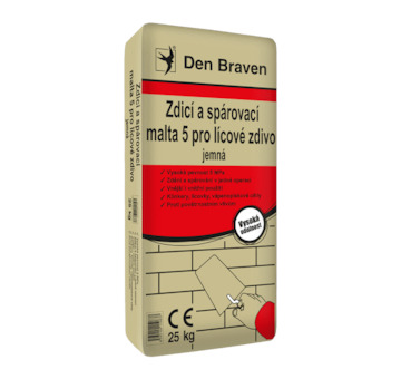DEBBEX by Den Braven 57111Q Zdicí a spárovací malta 5 pro lícové zdivo 25 kg pytel šedá