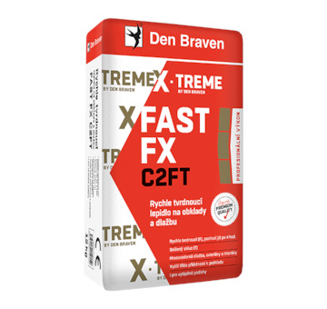 DEBBEX by Den Braven 57113Q Rychle tvrdnoucí lepidlo na obklady a dlažbu FAST FX C2FT 12 kg pytel šedá