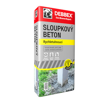 DEBBEX by Den Braven 57703Q Sloupkový beton rychletuhnoucí 25 kg pytel šedá