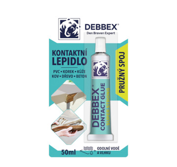 DEBBEX by Den Braven 60030DBX Kontaktní lepidlo 50 ml tuba v blistru nažloutlá