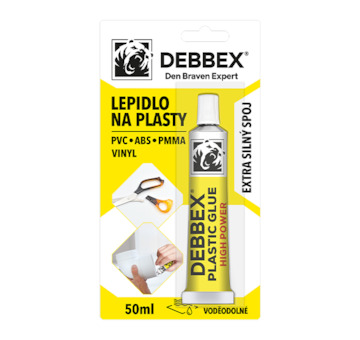 DEBBEX by Den Braven 60040DBX Lepidlo na plasty 50 ml tuba v blistru nažloutlá