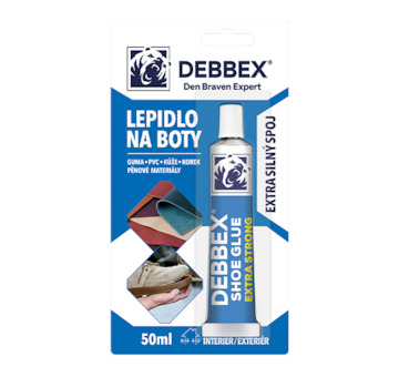 DEBBEX by Den Braven 60050DBX Lepidlo na boty 50 ml tuba v blistru nažloutlá