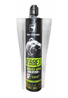 DEBBEX by Den Braven 74014BD Chemická kotva bez styrenu POLYESTER SF 300 ml kartuše šedá