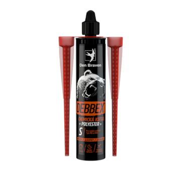 DEBBEX by Den Braven 74015BD Chemická kotva POLYESTER S 300 ml kartuše šedá
