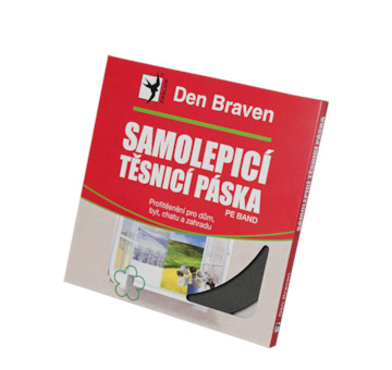 DEBBEX by Den Braven B0002RL Samolepicí těsnicí páska do oken a dveří 9 mm × 2 mm, délka 20 m 20 m šedá