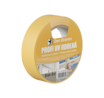 DEBBEX by Den Braven B708MA PVC PROFI UV maskovací páska 50 mm, délka 33 m 33 m žlutá