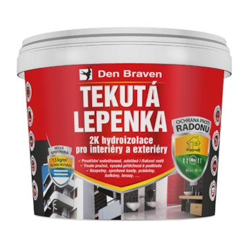 DEBBEX by Den Braven CH0274 Tekutá lepenka 2K hydroizolace 7 kg kbelík šedá