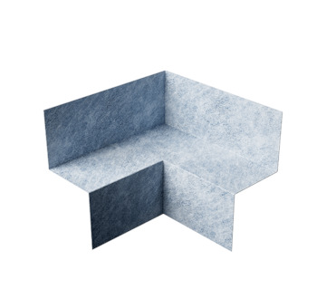 DEBBEX by Den Braven CH03106 Fleecový těsnicí roh 2v1 80 × 60 × 60 mm / 140 × 60 × 60 mm šedá