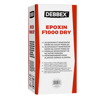 DEBBEX by Den Braven EXF1002 EPOXIN F1000 DRY 30 kg soudek a kanystr transparentní