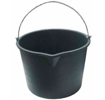DEBBEX by Den Braven S0102 Vědro stavební s výlevkou 12 l černá