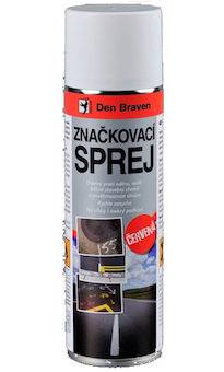 DEBBEX by Den Braven TP00002 Značkovací sprej 500 ml plechovka červená