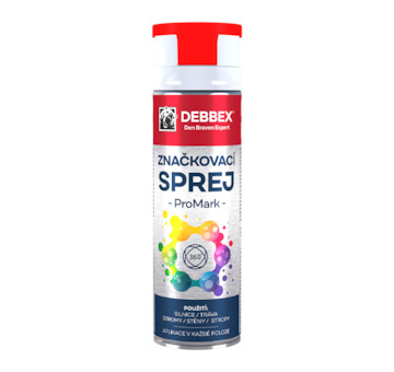 DEBBEX by Den Braven TP00002DBX Značkovací sprej PROMARK 500 ml dóza červená