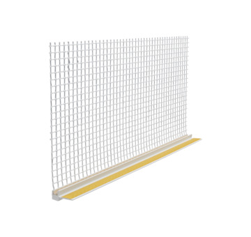 DEBBEX by Den Braven Z3088 Okenní profily pro zateplovací systémy s tkaninou 6 x 100 mm, délka 1,6 m 1,6 m,2 m,2,4 m,2,5 m