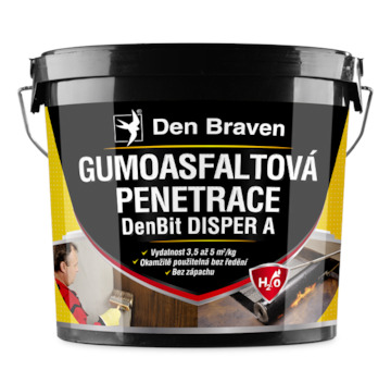 Den Braven 11022BI Gumoasfaltová penetrace DenBit DISPER A 10 kg kbelík