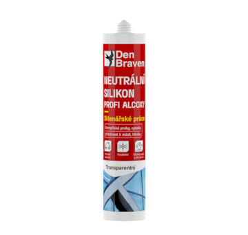 Den Braven 306014RL Neutrální silikon PROFI ALCOXY 280 ml kartuše transparentní