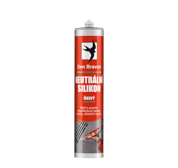 Den Braven 30603RL Neutrální silikon 280 ml kartuše šedá