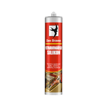 Den Braven 30816RL Potravinářský silikon 280 ml kartuše transparentní