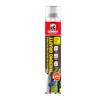 Den Braven 40221THG Lepidlo na šedý polystyren THERMO GRAFIT 750 ml pistolová dóza žlutá