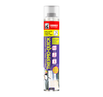 Den Braven 40310DBX Stříkací pěna pro zateplení THERMO-QUICK 750 ml pistolová dóza žlutá