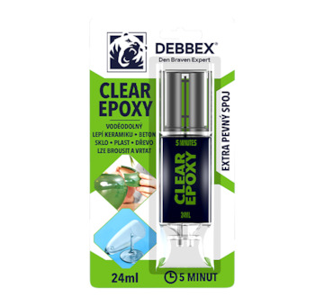 Den Braven 50720DBX Clear Epoxy 24 ml blistr transparentní