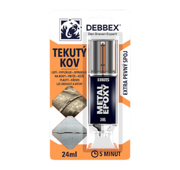 Den Braven 50730DBX Tekutý kov 24 ml blistr světle černá