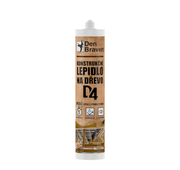 Den Braven 50911RL Konstrukční lepidlo na dřevo D4 300 ml kartuše transparentní