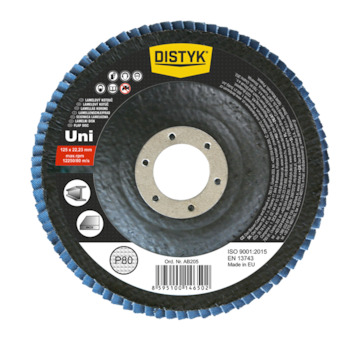 Den Braven AB205 Lamelový kotouč UNI 125 × 22 mm, P80