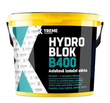 Den Braven CH0334 Asfaltová izolační stěrka HYDRO BLOK B400 10 kg kbelík