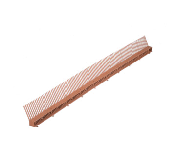Den Braven RO1282 Okapový hřeben s ventilační mřížkou COMB VENTI 85 mm × 1 m černá